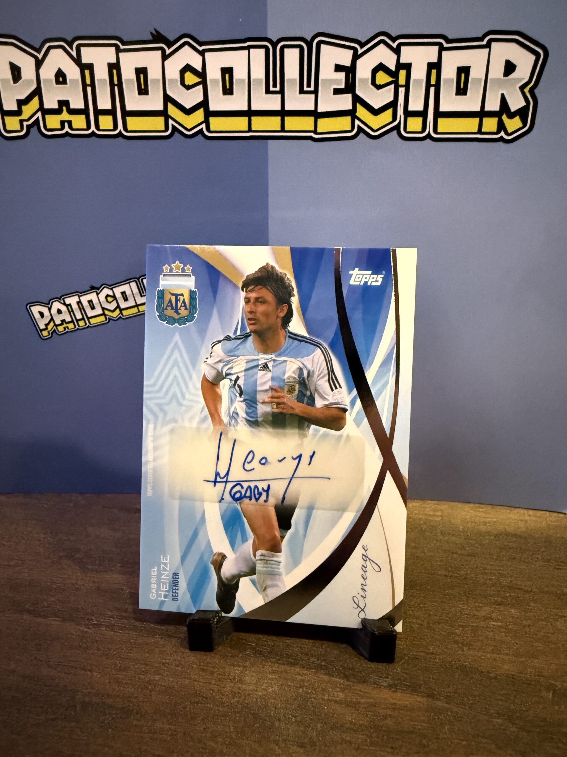Gabriel Heinze – Topps Lineage (Firma)