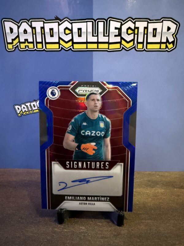 Dibu Martinez - Prizm Premier League 2022 (Firma Blue Parallel)