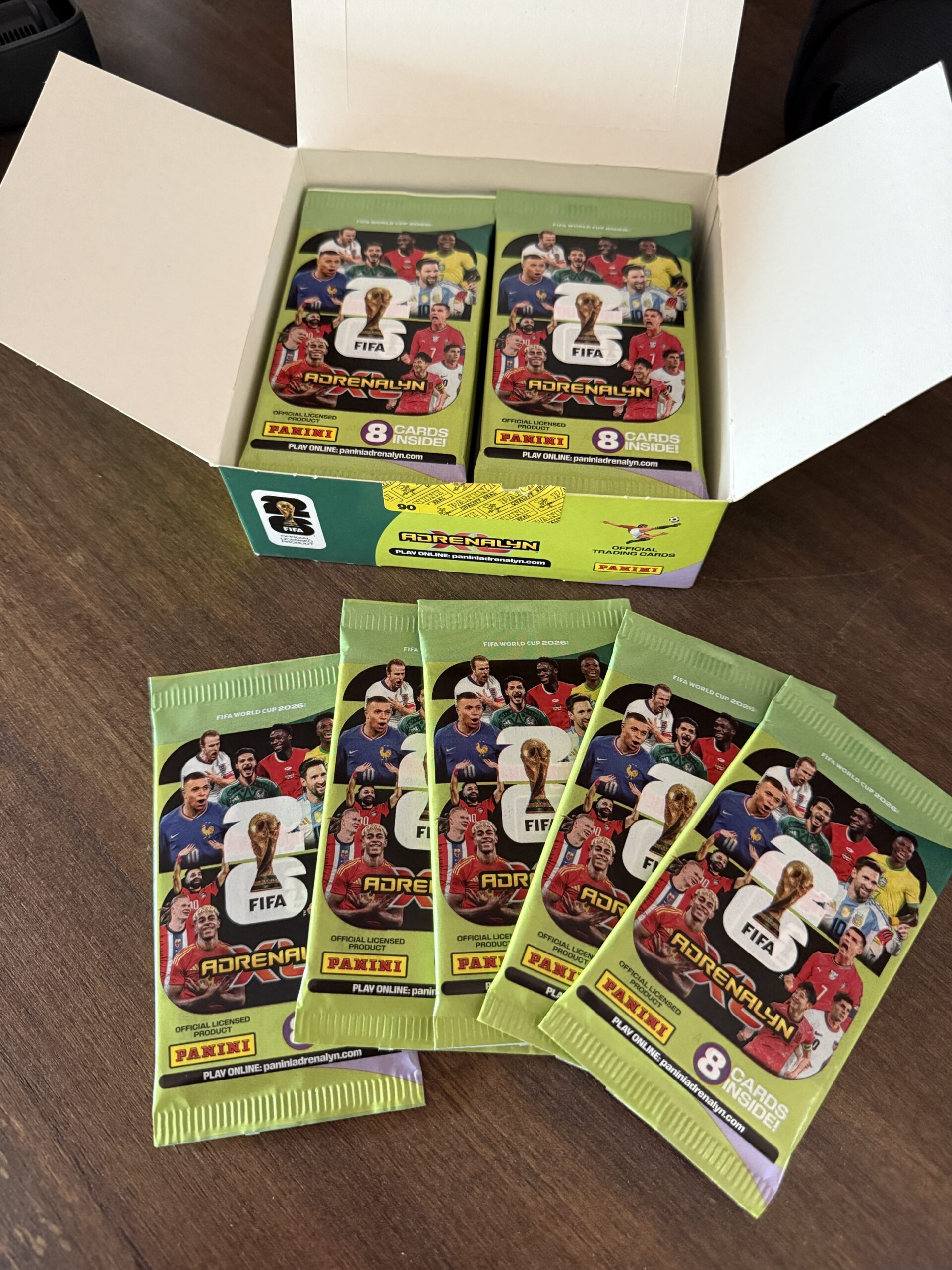 5 sobres Adrenaly Mundial 2026