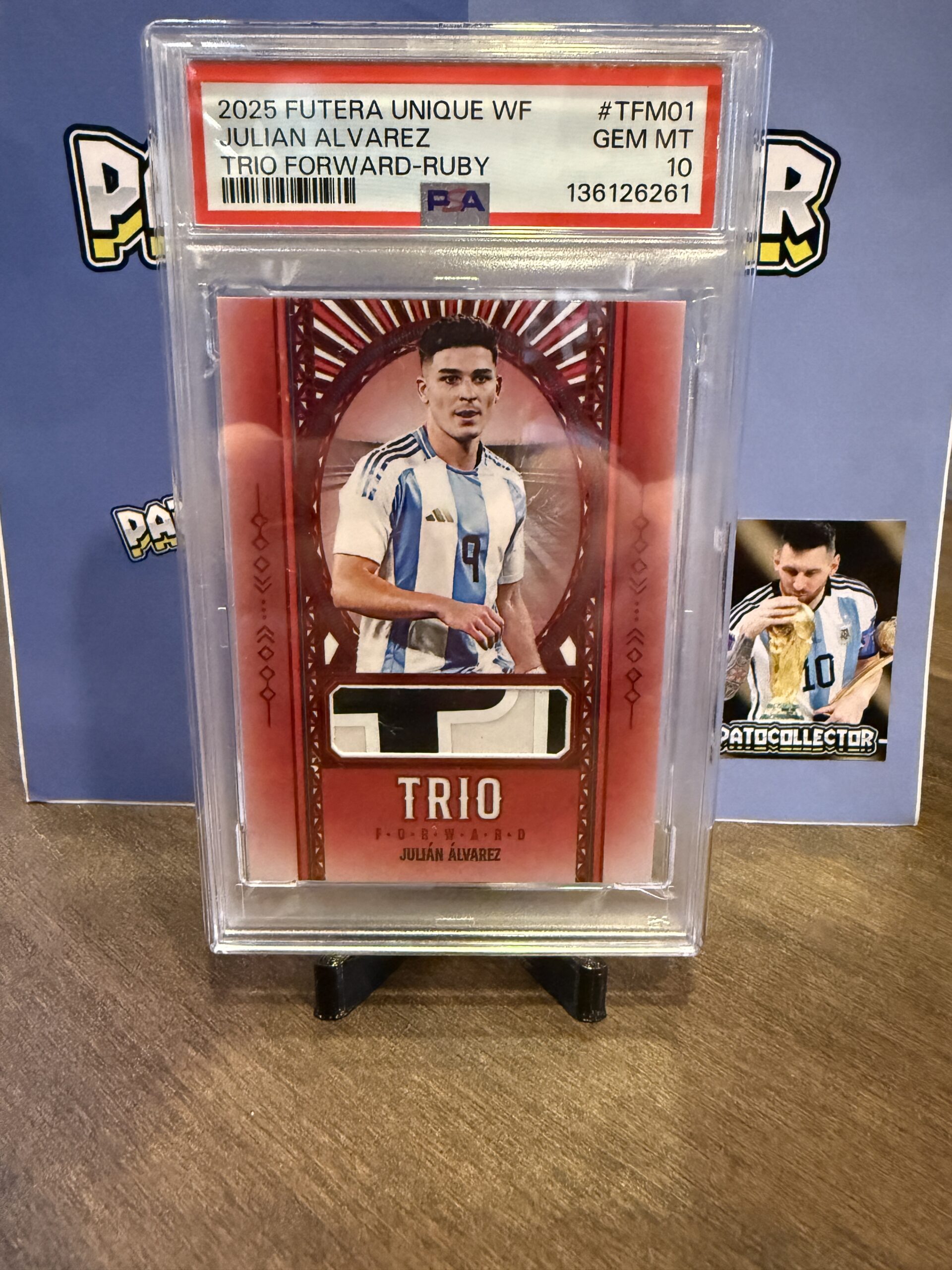 Julian Alvarez TRIO RUBY /05 PSA GEM MT10