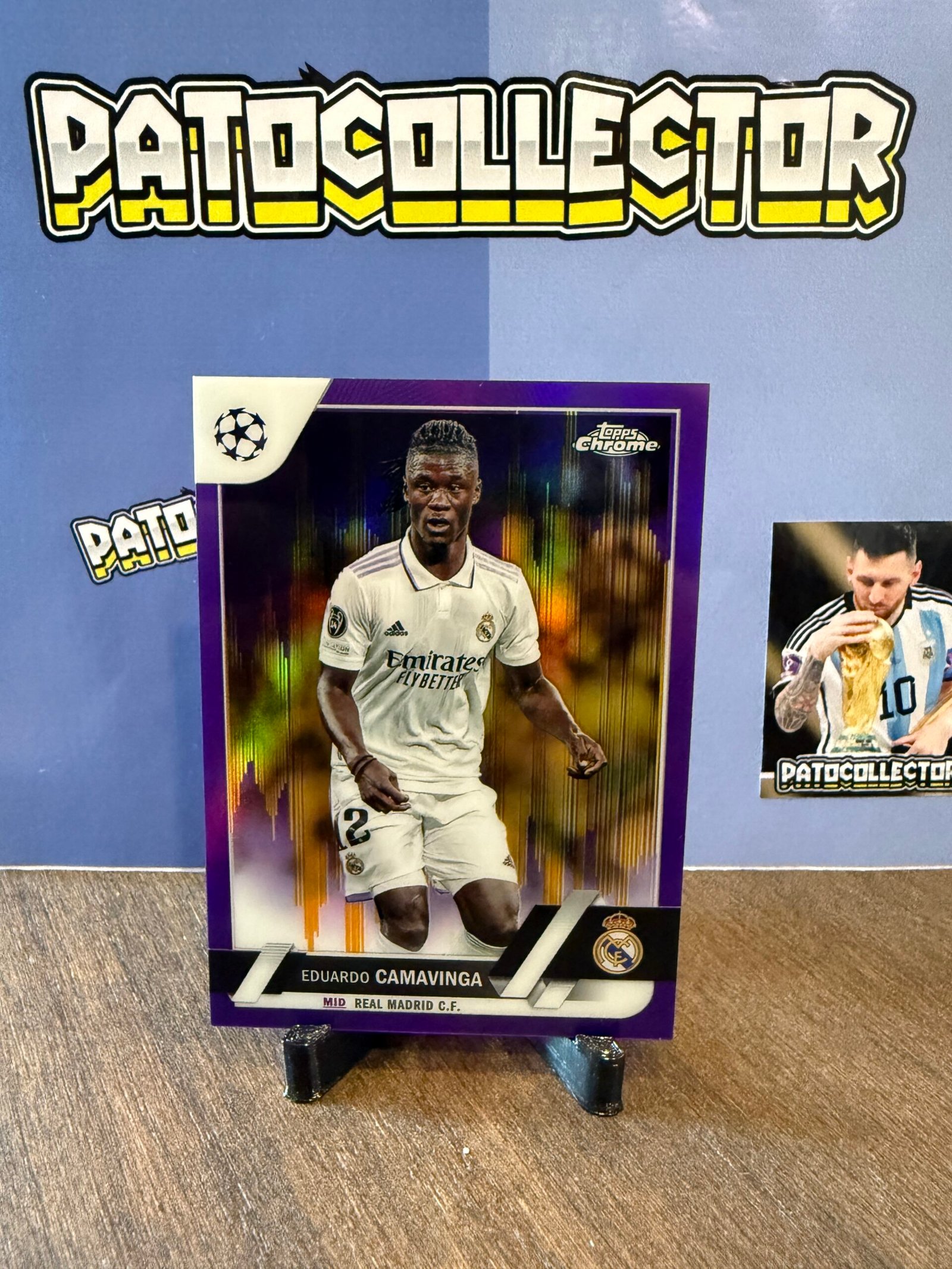 IMG_6950 Eduardo Camavinga - Topps Chrome Purple & Gold - Imagen 1