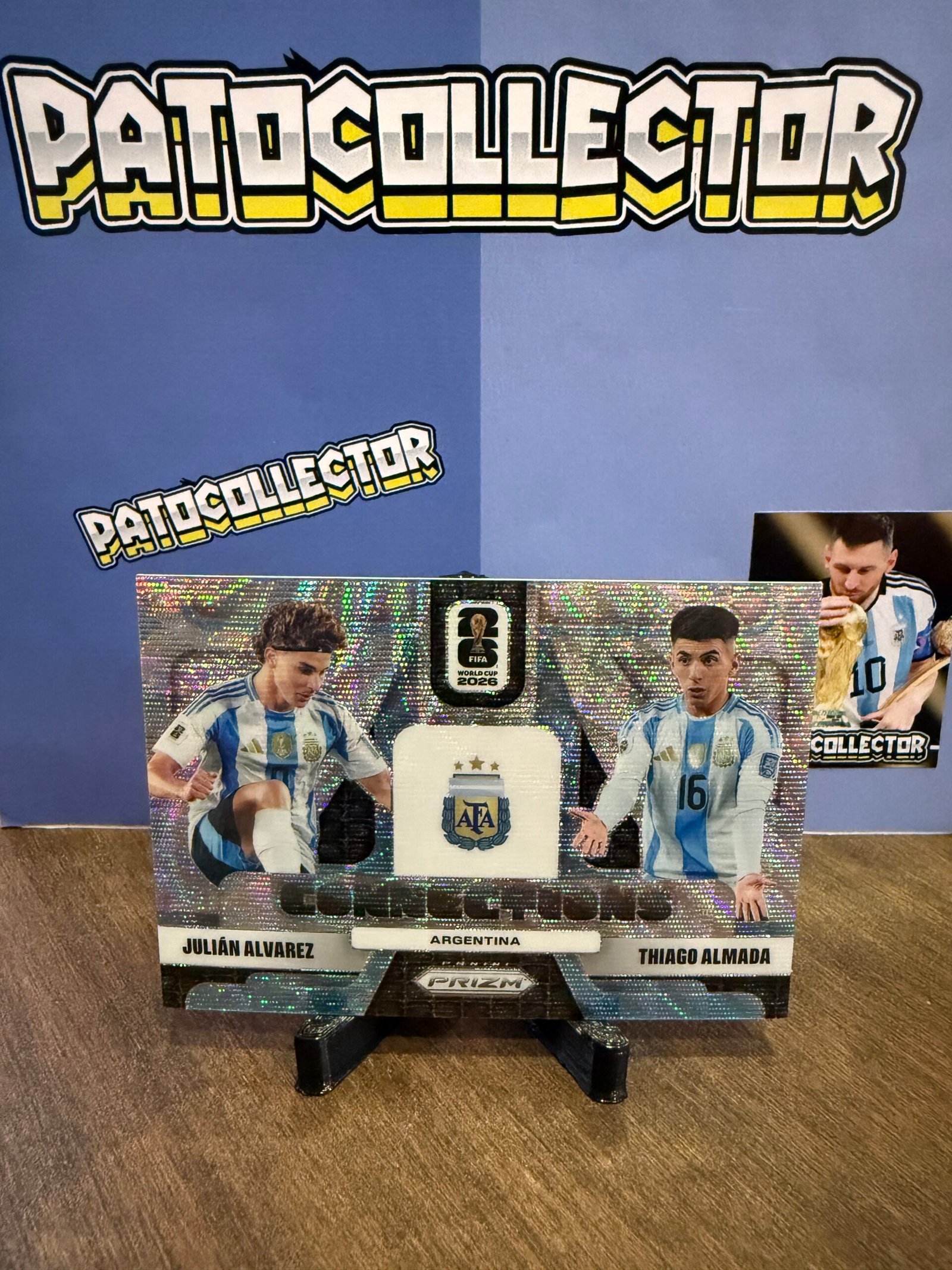 IMG_7373 Julian Alvarez & Thiago Almada – Connections Prizm 2026 SILVER PRIZM - Imagen 1